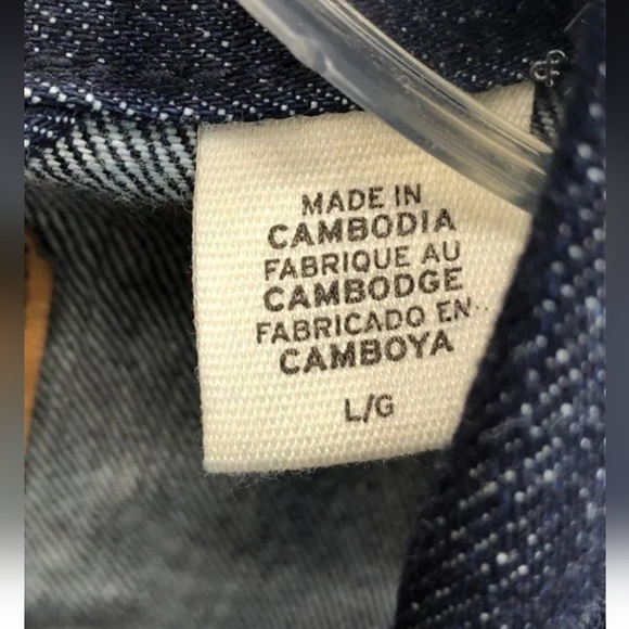 Levi's Dark Blue Denim Jacket, Women Size Large new without tags - Picture 4 of 14